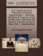 U.S. Supreme Court Transcript of Record Oppenheimer v. Harriman Nat Bank & Trust Co of City of New York: Harriman Nat Bank & Trust Co of City of New York v. Oppenheimer